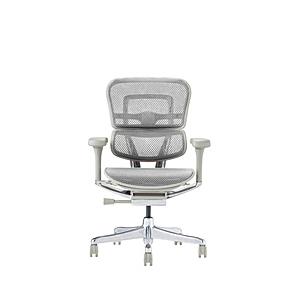 エルゴヒューマン チェア [W675ｘD665ｘH1050〜1145mm] PRO2 Low Type[グレーフレーム] ホワイト 445422 EHP2-LAM-DR-GF-WH | 