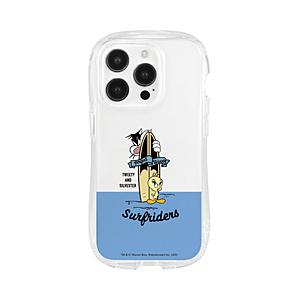 グルマンディーズ iPhone 15 Pro クリスタルクリアケース ルーニーチューンズ  トゥィーティー LTS-50A | gourmandise