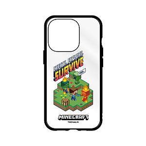 グルマンディーズ iPhone 15 Pro IIIIfit Clear MINECRAFT  Bタイプ CMC-02B | gourmandise