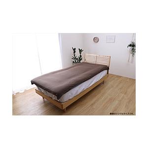 イケヒコ オーガニックコットン敷布団カバー　シングルサイズ(105×215)　ブラウン　マイン  ブラウン 1587439 ［105×215cm /シングルサイズ］ | イケヒコ