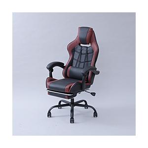 ヤマゼン LGC-89R(WRD) ゲーミングチェア [W680ｘD655〜1600ｘH760〜1210mm]  ワインレッド | 山善