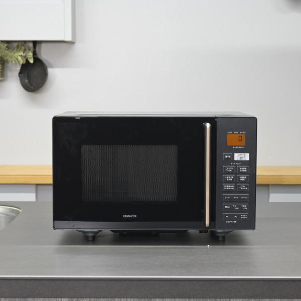 ヤマゼン 16Lオーブンレンジ　フラット YAMAZEN  NERS-F016V(B) ［16L］ 【864】 | 山善 | 01