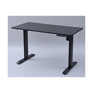 ヤマゼン 電動昇降デスク [W1200ｘD600ｘH710〜1160mm] エントリーモデル USB-C＋USB-Aコンセント付  マットブラックｘ天板：ブラック AED-1260(BK/MBK) | 山善