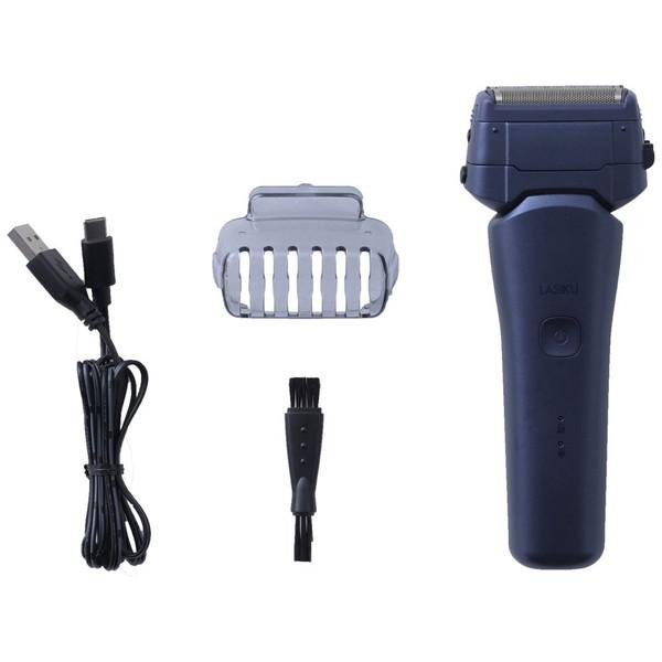 ヤマゼン USB充電式シェーバー LASIKU（ラシク） ブルー ESY-K03-A ［3枚刃 /AC100V-240V］ | 山善 | 05
