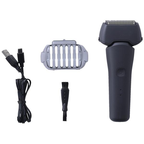 ヤマゼン USB充電式シェーバー LASIKU（ラシク） グレー ESY-K04-H ［4枚刃 /AC100V-240V］ | 山善 | 05