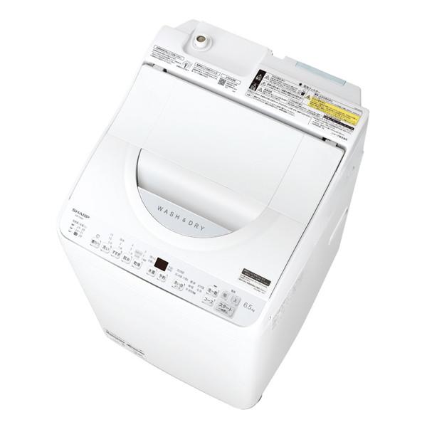 SHARP(シャープ) 縦型洗濯乾燥機  ホワイト系 ES-TX6H-W ［洗濯6.5kg /乾燥3.5kg /ヒーター乾燥(排気タイプ) /上開き］ 【お届け日時指定不可】｜y-sofmap｜02