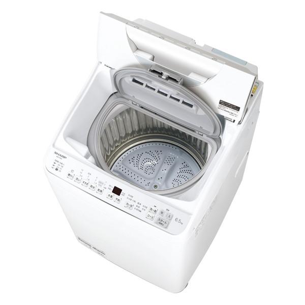 SHARP(シャープ) 縦型洗濯乾燥機  ホワイト系 ES-TX6H-W ［洗濯6.5kg /乾燥3.5kg /ヒーター乾燥(排気タイプ) /上開き］ 【お届け日時指定不可】｜y-sofmap｜04