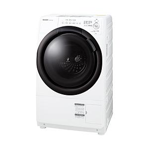 SHARP(シャープ) ドラム式洗濯乾燥機  ホワイト系 ES-7S1-WL ［洗濯7.0kg /乾燥3.5kg /ヒーター乾燥(水冷・除湿タイプ) /左開き］ 【お届け日時指定不可】 | SHARP