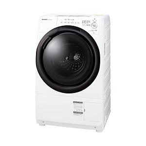 SHARP(シャープ) ドラム式洗濯乾燥機  ホワイト系 ES-7S1-WR ［洗濯7.0kg /乾燥3.5kg /ヒーター乾燥(水冷・除湿タイプ) /右開き］ 【お届け日時指定不可】 | SHARP