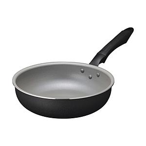 ドウシシャ ドウシシャが本気で作った第2の深型フライパン24cm  ブラック TIDP24BK | DOSHISHA