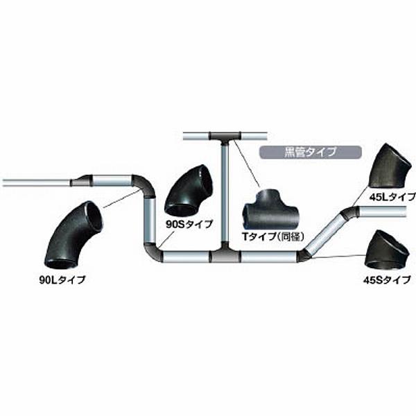 日鉄住金機工 45L-SGP-32A 住金 鋼管製エルボロング45° |  | 02