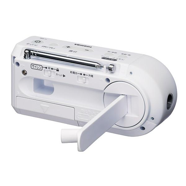 TOSHIBA(東芝) 手回し充電ラジオ　防災ラジオ  ホワイト TY-JKR6-W ［ワイドFM対応 /防水ラジオ /AM/FM］ | TOSHIBA | 20