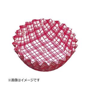 アヅミ産業 紙カップ ココケース 丸型（500枚入） 8号深型 赤 ＜XAZ3711＞ | 