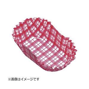 アヅミ産業 紙カップ ココケース小判型（500枚入） 9号 赤 ＜XAZ3808＞ | 