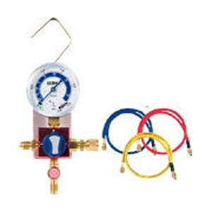 文化貿易工業 ボールバルブ式シングルマニホールドキット R-410A用 W1410BVK2 | 