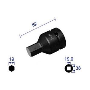 長堀工業 ヘキサゴンレンチソケット 差込角19．0x対辺19mm 619C | 
