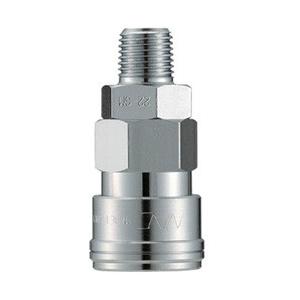 長堀工業 クイックカップリング AL40型 鋼鉄製 メネジ取付用 CAL44SM | 