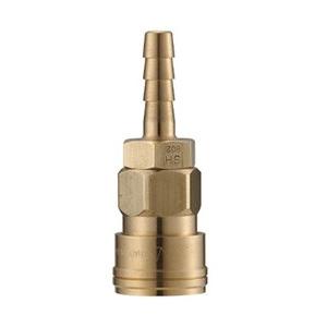 長堀工業 クイックカップリング AL20型 真鍮製 ホース取付用 CAL24SH2 | 