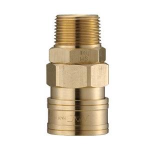 長堀工業 クイックカップリング AL40型 真鍮製 メネジ取付用 CAL46SM2 | 