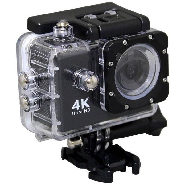 【新作入荷!!】 SAC AC600 [振込不可] 4Kアクションカメラ ブラック アクションカメラ、ウェアラブルカメラ