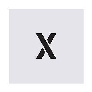 アイマーク ステンシル X 文字サイズ50×40mm AST22 | アイマーク