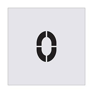 アイマーク ステンシル 0 文字サイズ100×65mm AST42 | アイマーク