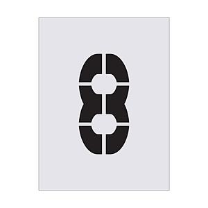 アイマーク ステンシル 8 文字サイズ250×125mm AST86 | アイマーク