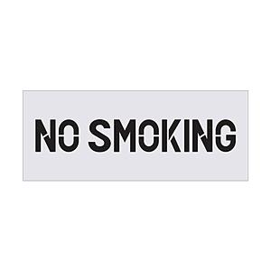 アイマーク ステンシル NO SMOKING プレートサイズ500×200mm AST90 | アイマーク
