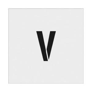 アイマーク IM　ステンシル　V　文字サイズ100×65mm AST-V10065 | アイマーク