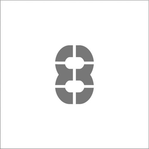 アイマーク ＩＭ　ステンシル　マグネット　８　文字サイズ５０×４０ｍｍ | アイマーク