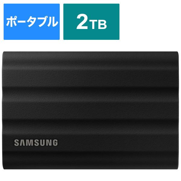 SAMSUNG(サムスン) MU-PE2T0S-IT 外付けSSD USB-C＋USB-A接続 Portable SSD T7 Shield(Android/Mac/Win) ブラック ［2TB /ポータブル型］ | SAMSUNG
