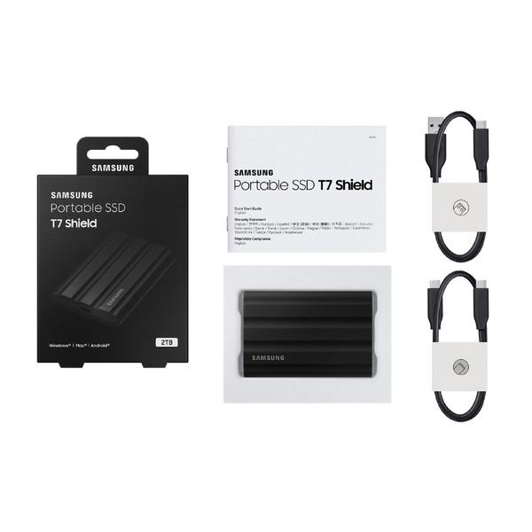 SAMSUNG(サムスン) MU-PE2T0S-IT 外付けSSD USB-C＋USB-A接続 Portable SSD T7 Shield(Android/Mac/Win) ブラック ［2TB /ポータブル型］ | SAMSUNG | 02