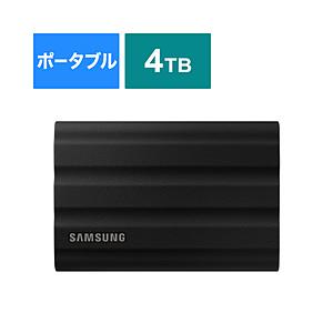SAMSUNG(サムスン) MU-PE4T0S-IT 外付けSSD USB-C＋USB-A接続 Portable SSD T7 Shield(Android/Mac/Win) ブラック ［4TB /ポータブル型］ | SAMSUNG