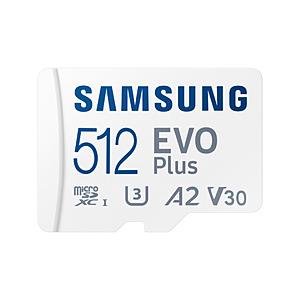SAMSUNG(サムスン) 【国内正規品】microSDXCカード EVO Plus 最大転送速度160MB/秒 Nintendo Switch 動作確認済 ホワイト MB-MC512SA/CO ［Class10 /512GB］ | SAMSUNG