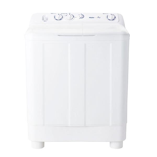 ハイアール 二槽式洗濯機  ホワイト JW-W80F-W ［洗濯8.0kg /乾燥機能無 /上開き］ 【お届け日時指定不可】 |  | 01