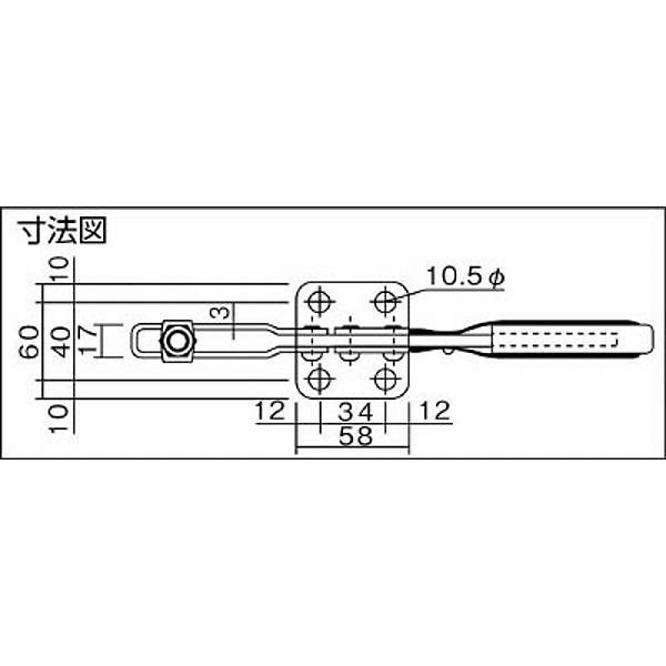 大阪角田興業 KC-38K-L 角田 ハンドル横型トグルクランプ No.38K大 |  | 01