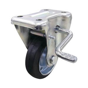 ユーエイキャスター 産業用キャスターS付固定車　150径ゴム車輪　WKB150Y | 