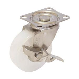 ユーエイキャスター キャスター　ステンレス製S付自在車　ナイロン車輪径65　SUSSG65NS | 