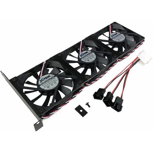 長尾製作所 PCI用8015ファン3連ステイ N-PCIFSTY8015-F3 ブラック [振込不可] |  | 01