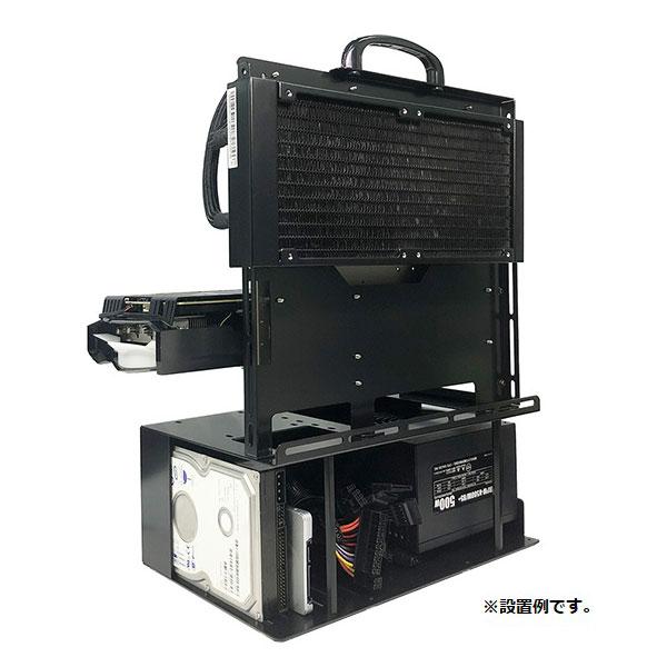 長尾製作所 PCケース オープンフレーム ver.micro-ATX ブラック