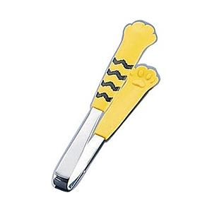 田辺金具 18-0卓上トング きゃっちだにゃん しま 黄 ＜BTVD703＞ | 