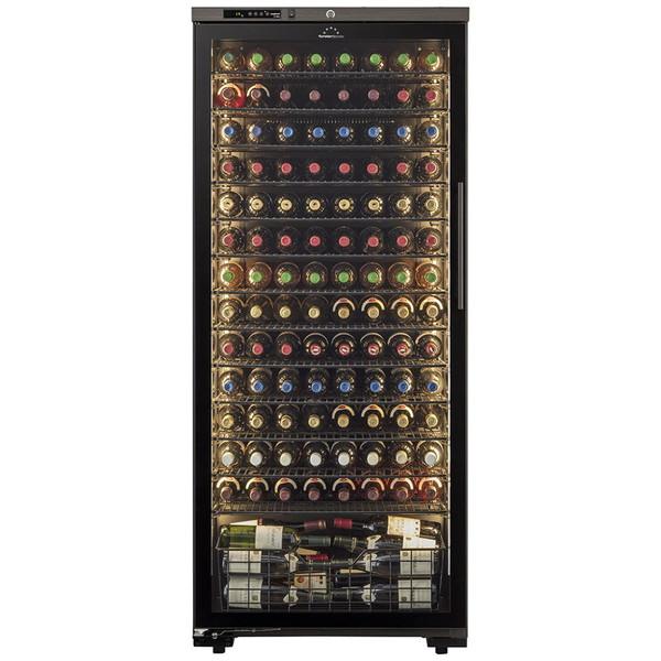 【基本設置料金セット】 ワインセラー  左開き LongFresh(ロングフレッシュ) ウッドブラック ST-408GL(WK) ［120本 /左開き］ 【お届け日時指定不可】 |  | 01