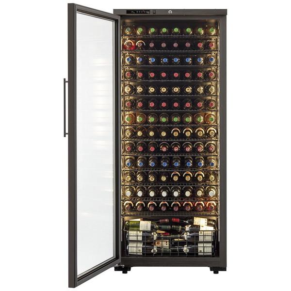 【基本設置料金セット】 ワインセラー  左開き LongFresh(ロングフレッシュ) ウッドブラック ST-408GL(WK) ［120本 /左開き］ 【お届け日時指定不可】 |  | 02