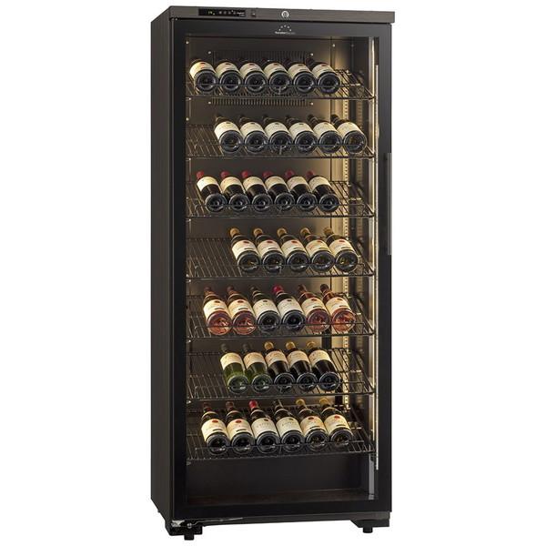 【基本設置料金セット】 ワインセラー  左開き LongFresh(ロングフレッシュ) ウッドブラック ST-408GL(WK) ［120本 /左開き］ 【お届け日時指定不可】 |  | 04