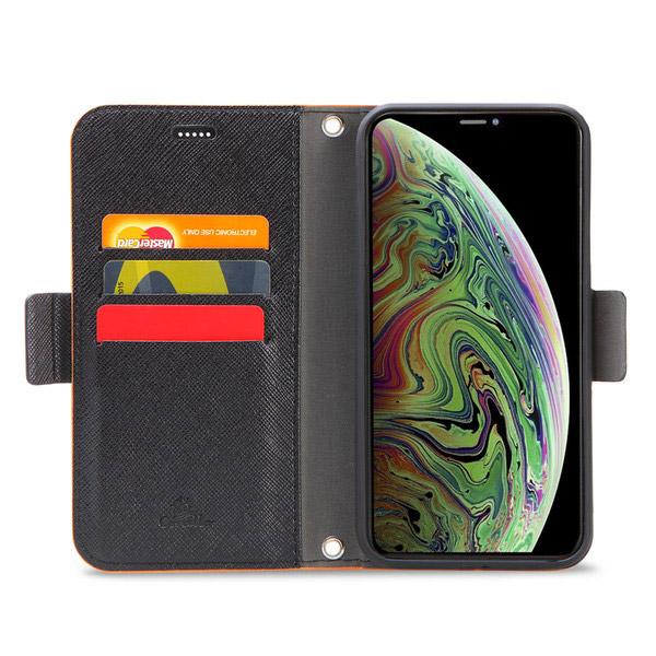 CORALLO Corallo コラーロ NU 手帳型ケース for iPhone11 (Orange+Black) CR_IKMCSPLNU_OB オレンジ×ブラック |  | 03