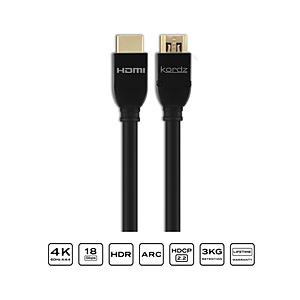 KORDZ PRS3P-HD0150 HDMIケーブル PRS3 PASSIVE ブラック ［1.5m /HDMI⇔HDMI /スタンダードタイプ /イーサネット対応］ | 