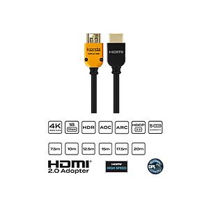 KORDZ PRS3O-HD2500 HDMIケーブル PRS3 ACTIVE OPTICAL オレンジ ［25m /HDMI⇔HDMI /スタンダードタイプ］ | 