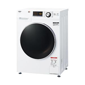AQUA ドラム式洗濯機  ホワイト AQW-F8N-W ［洗濯8.0kg /乾燥機能無 /左開き］ 【お届け日時指定不可】 | AQUA