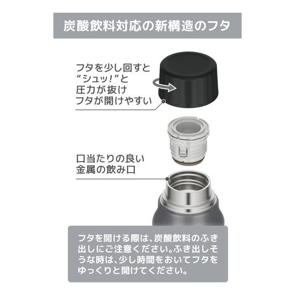 THERMOS(サーモス) 保冷炭酸飲料ボトル [1.04L]  シルバー FJK-1000-SL | THERMOS | 10