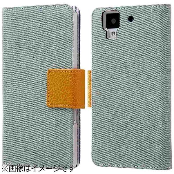 レイアウト arrows NX F-01J用　手帳型ケース ファブリック デニム　アイスブルー　RT-ARJ1FBC5/IA 【864】 [振込不可] | ray-out | 01